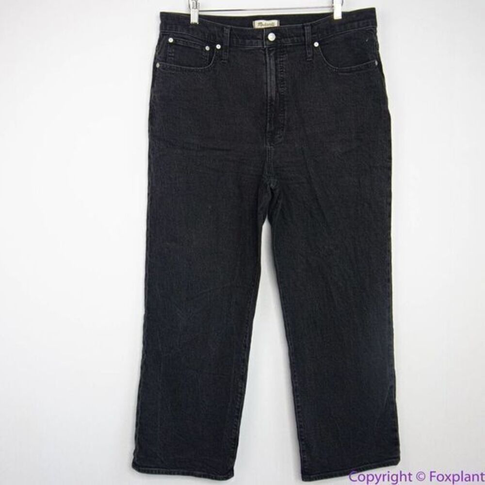 NEW Madewell The Perfect Vintage Wide-Leg Jean Belmere Wash, 33 - Picture 3 of 16
